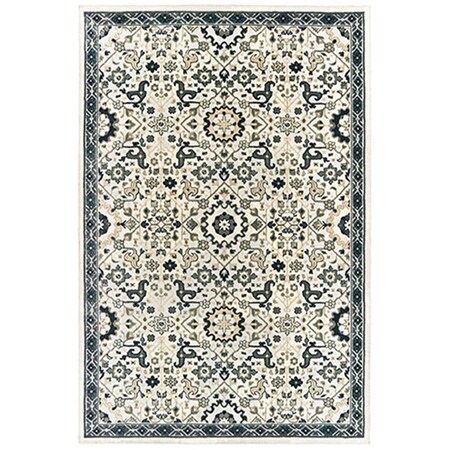 Oriental Weavers 5 ft. 3 in. x 7 ft. 6 in. Bowen Rectangular Area Rug Ivory B073J2160230ST